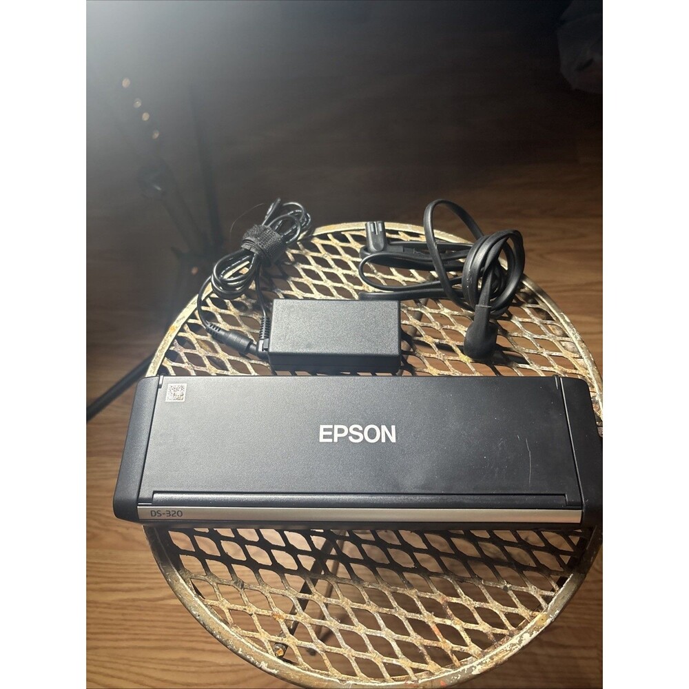 Epson DS-320 Portable Duplex Document Scanner USB 3.0 w/AC Adapter Tested BUNDLE